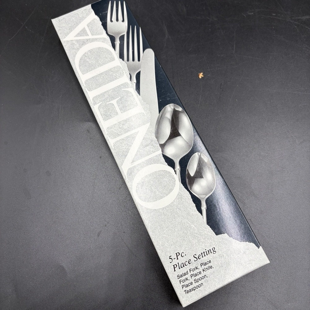 Oneida American Colonial 5 Piece Place Setting Stainless Steel Flatware NEW USA